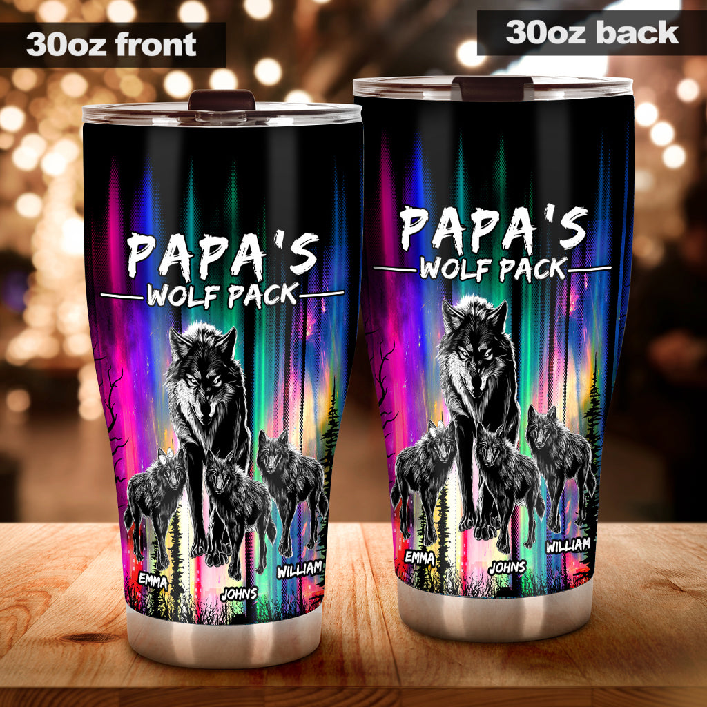 Papa Wolf - Personalized Father Tumbler