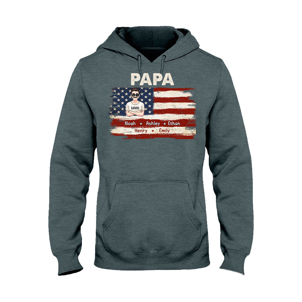 Dad's Life 4th Of July - Personalized Father T-shirt And Hoodie
