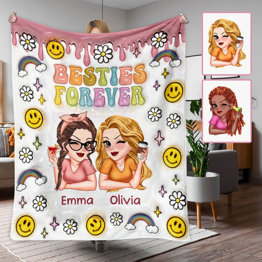 Besties Forever - Personalized Bestie Blanket