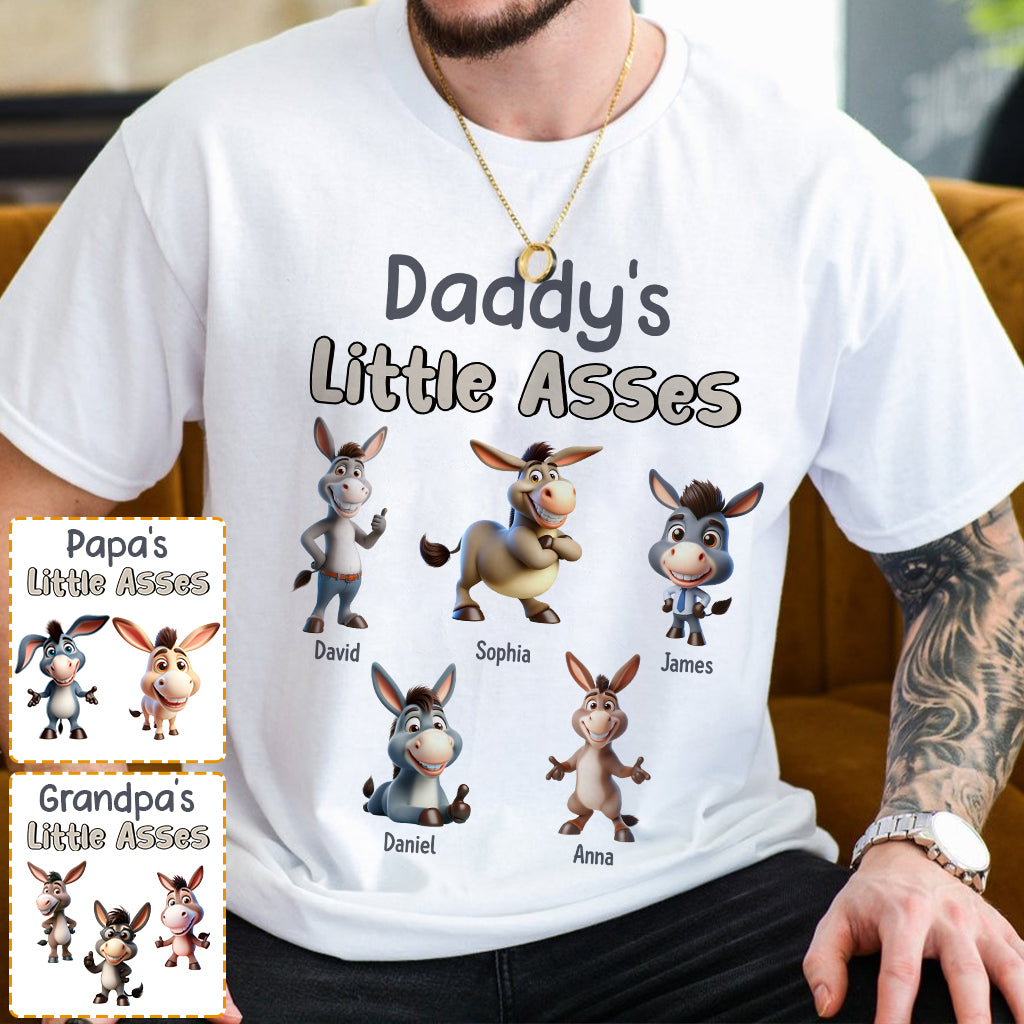 Daddy's Little Cuties - Personalized Father T-shirt And Hoodie