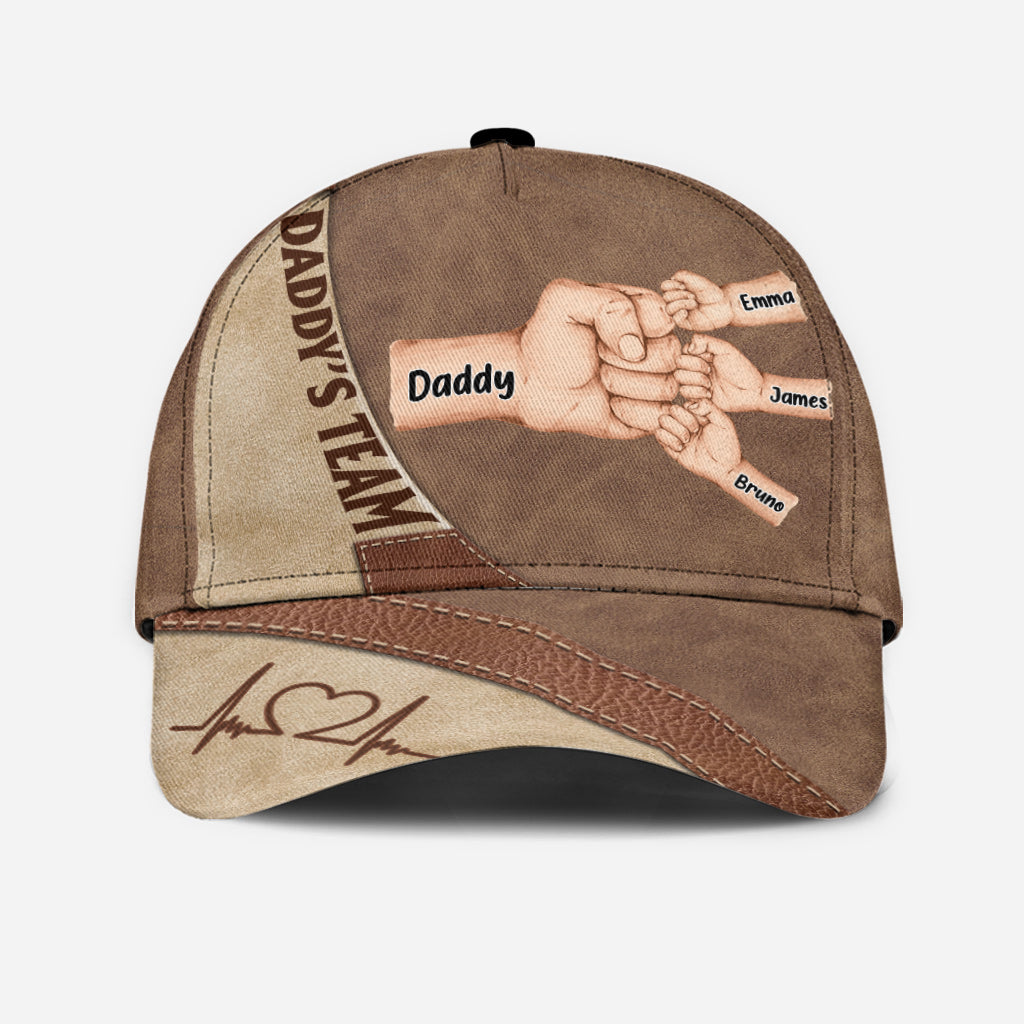 Daddy's Team Fist Bump - Personalized Father Classic Cap