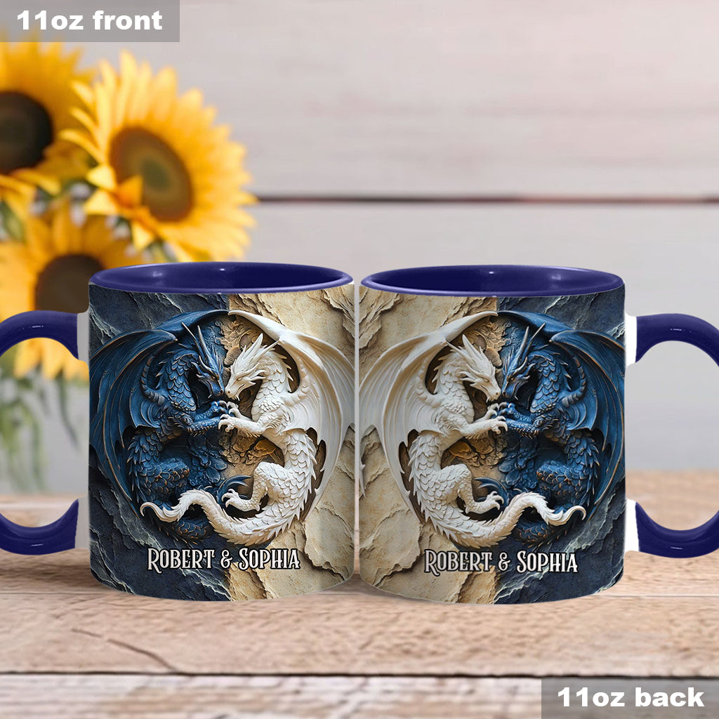 Personalisierte Tasse mit Drachenmotiv