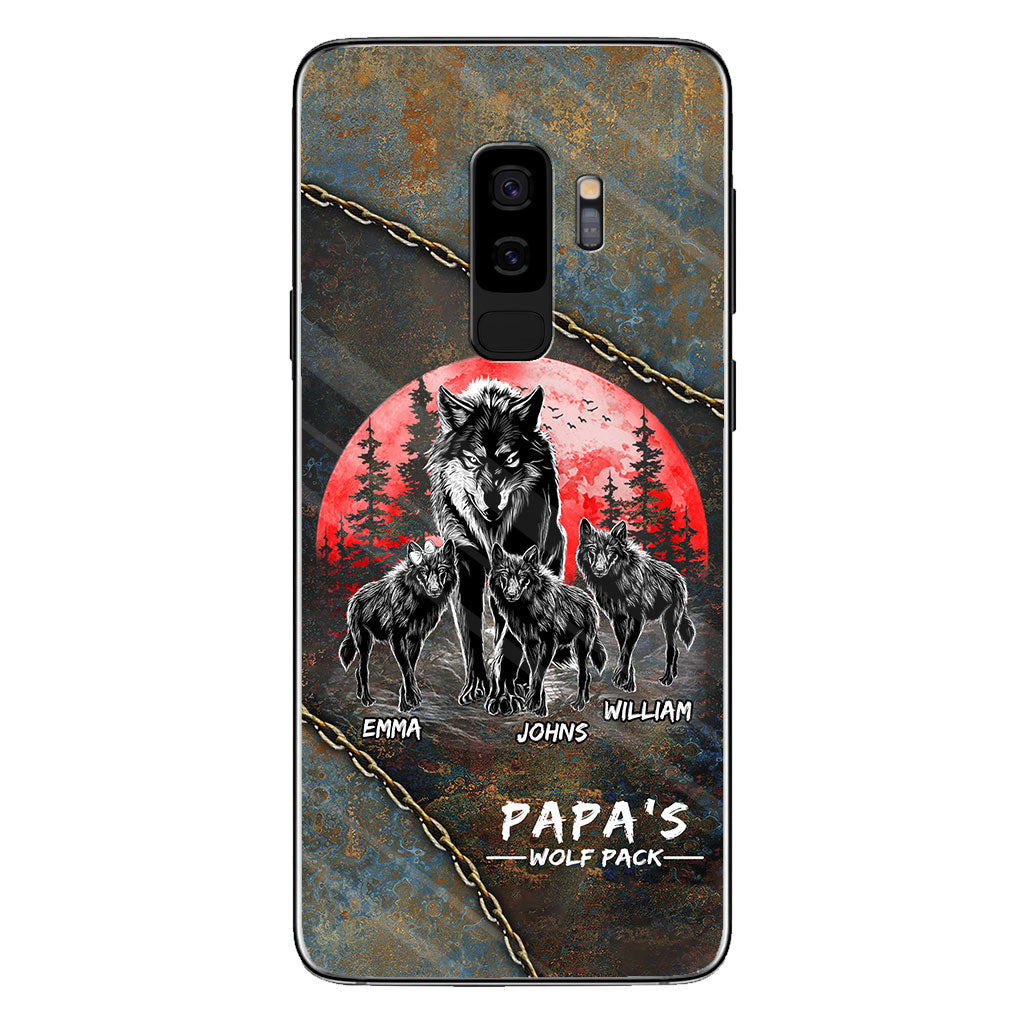 Papa Wolf Pack - Personalized Father Phone Case