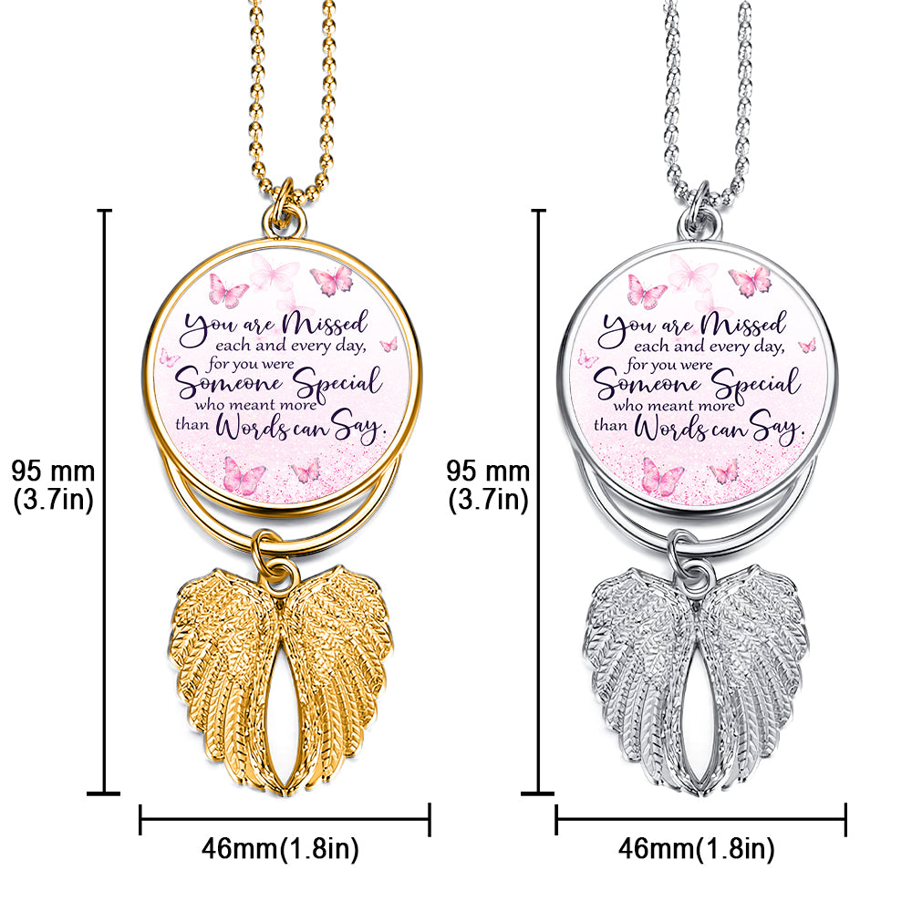 You Are Missed Each And Everyday - Personalized Memorial Wings Ornament