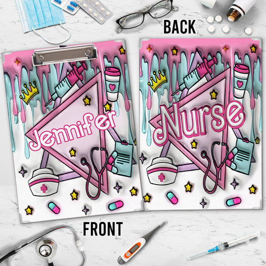 Nurse Life Pink - Personalized Nurse Clipboard