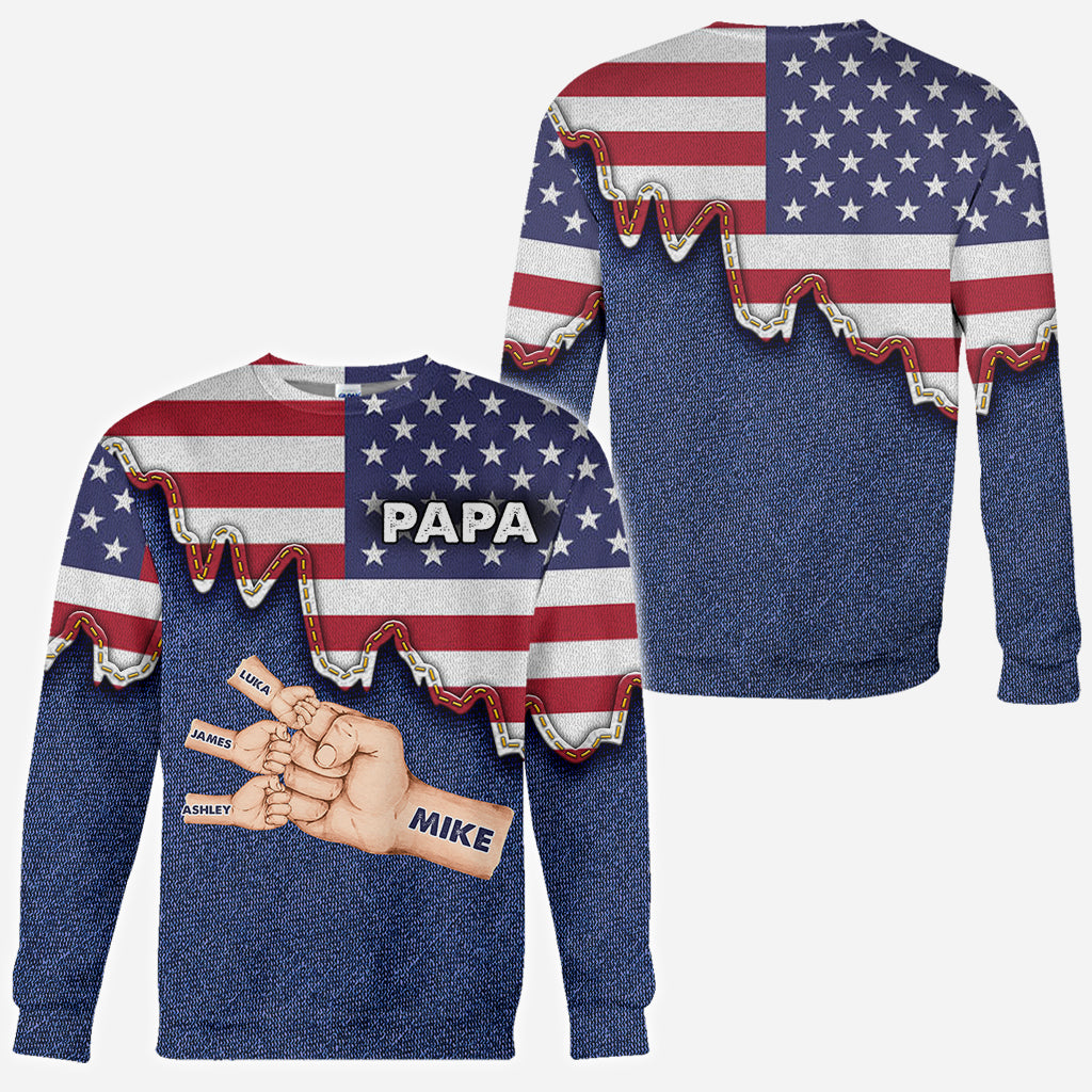 Daddy's Team - Personalized Father All Over Shirt