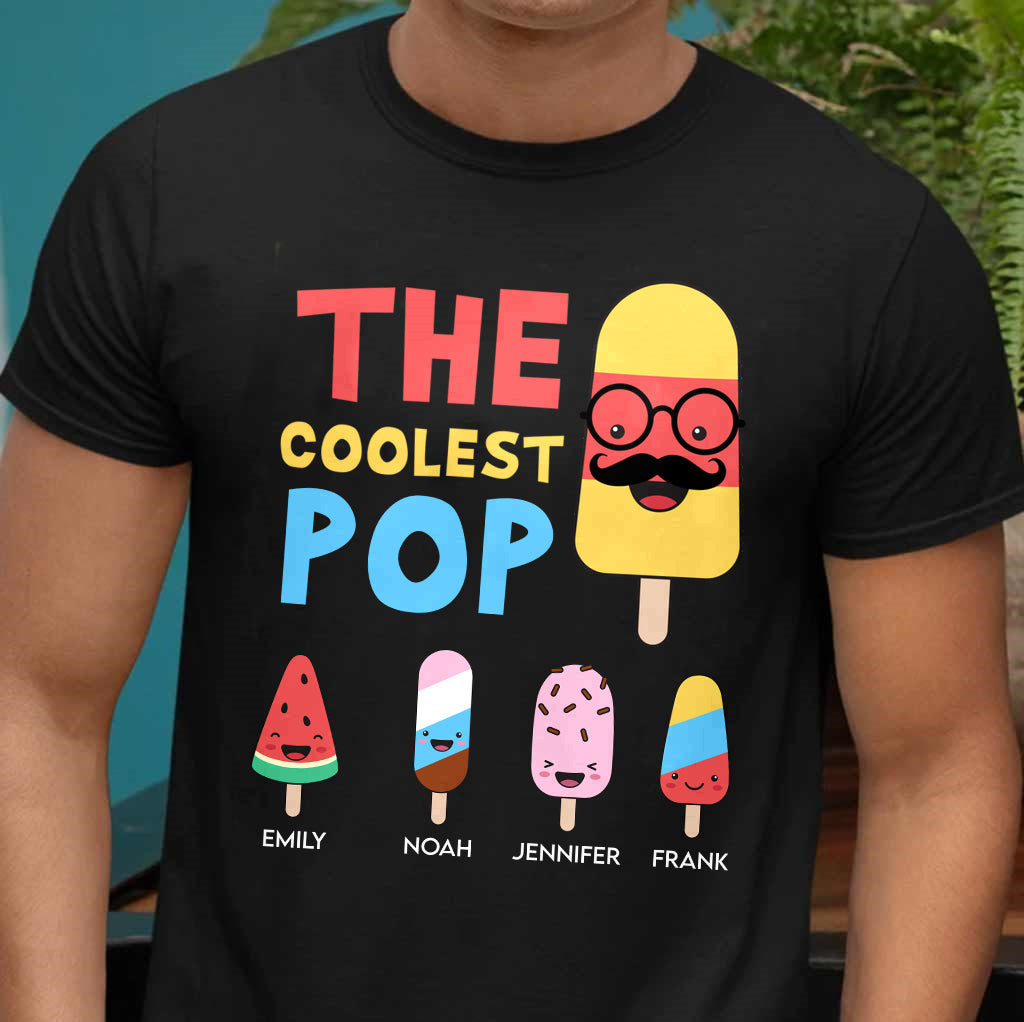 The Coolest Pop - Personalized Grandpa T-shirt And Hoodie