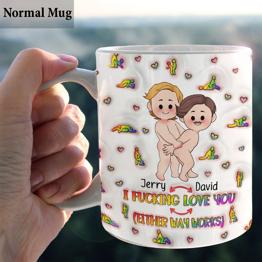 Je t'aime - Mug personnalisé de soutien LGBT