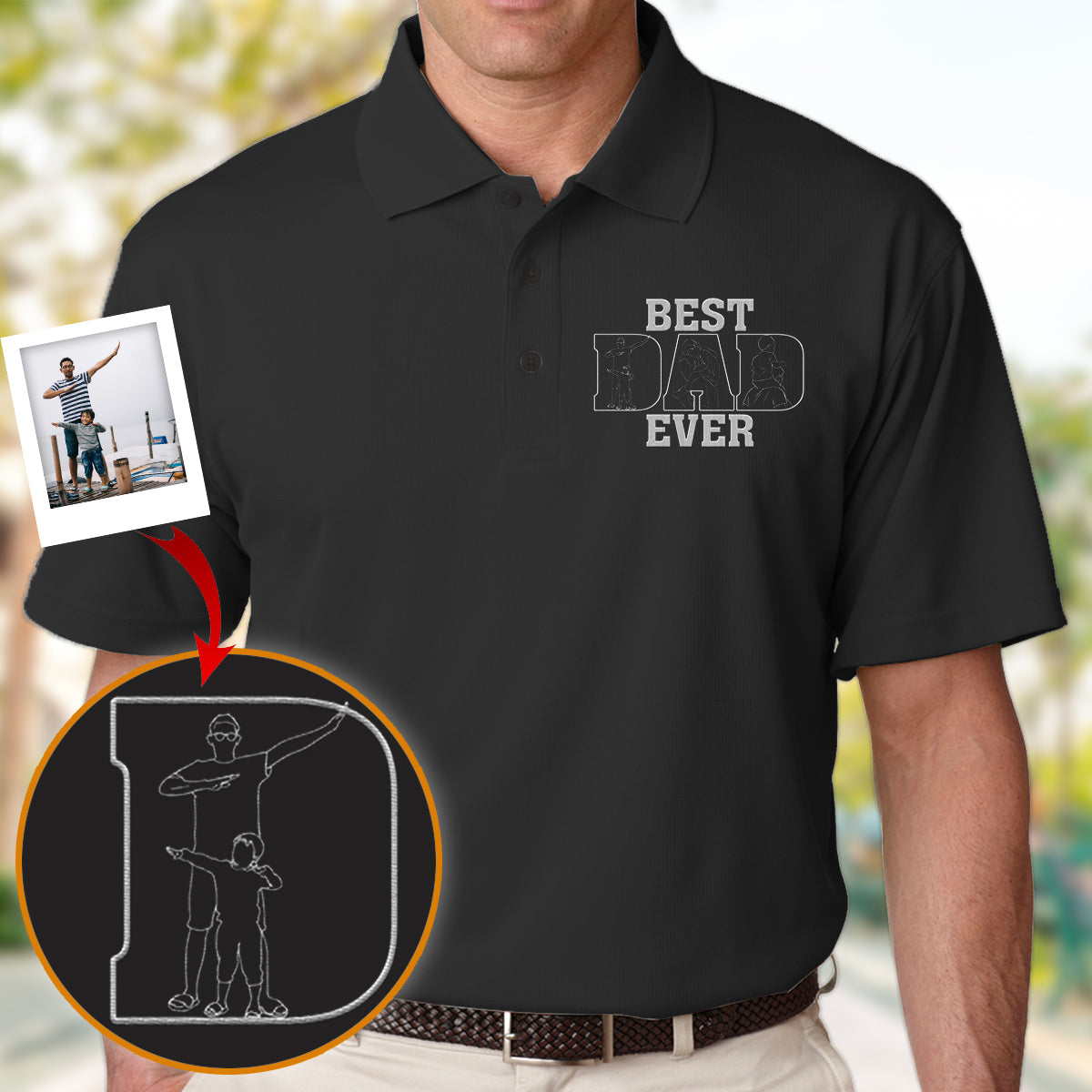 Dad/ Grandpa/ Mom... Since Year - Personalized Father Embroidered Polo Shirt
