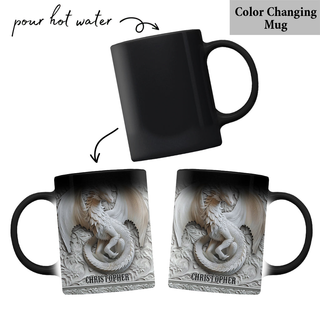 Mug Dragon Blanc - Personnalisé