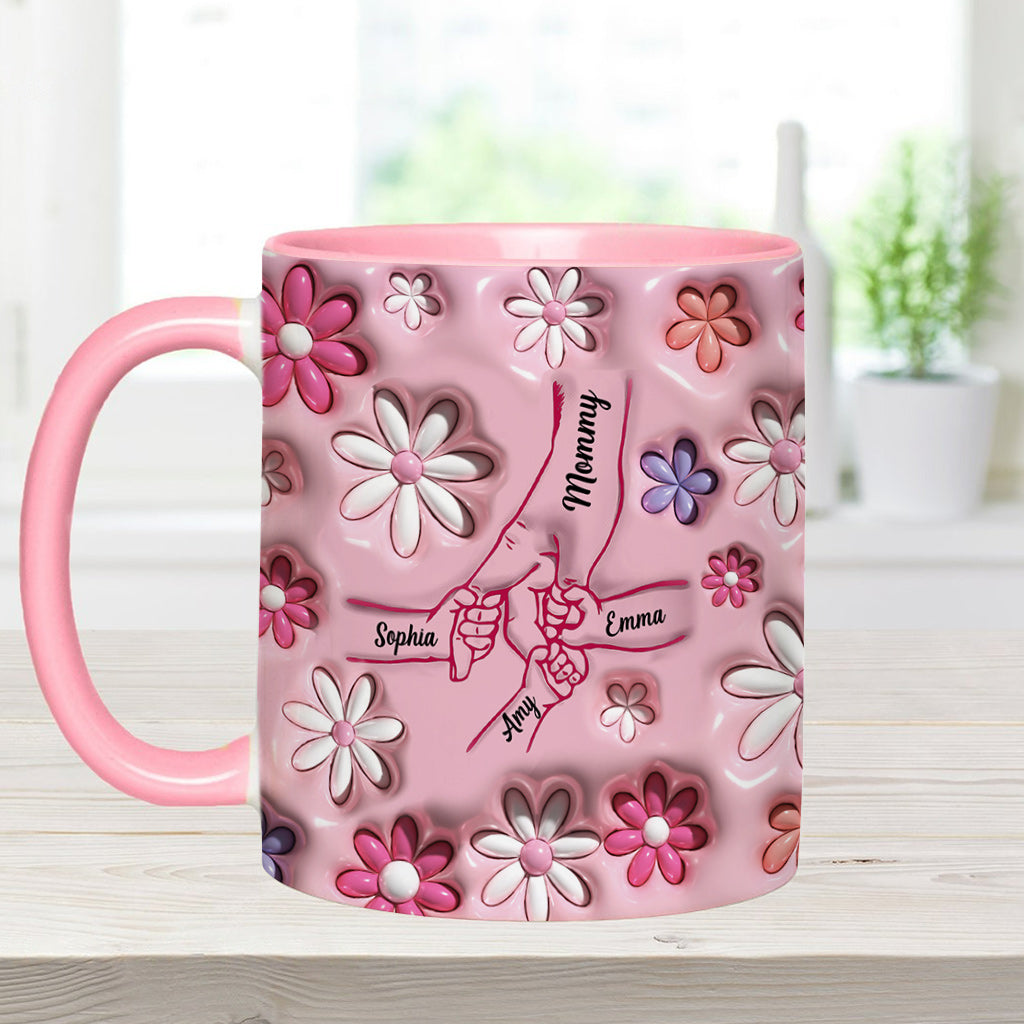 Holding Hands - Personalized Mother Accent Mug
