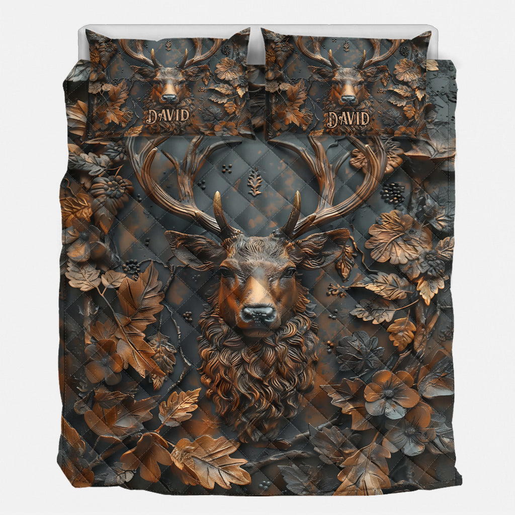 Cool Deer - Personalisiertes Jagd-Bettdecken-Set