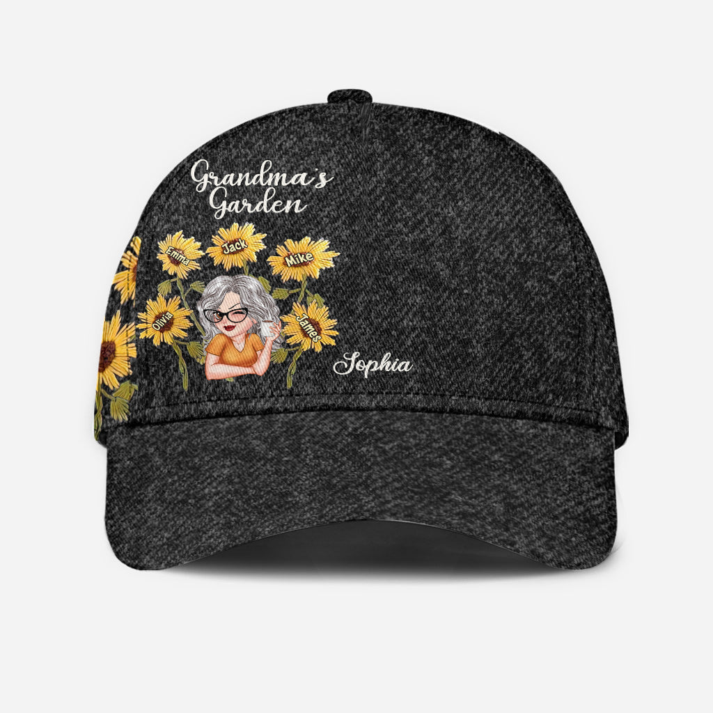 Grandma's Garden Wild Flowers - Personalized Grandma Classic Cap