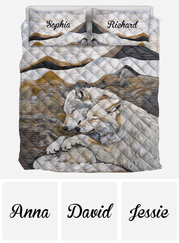 Love You Forever - Personalized Couple Quilt Set