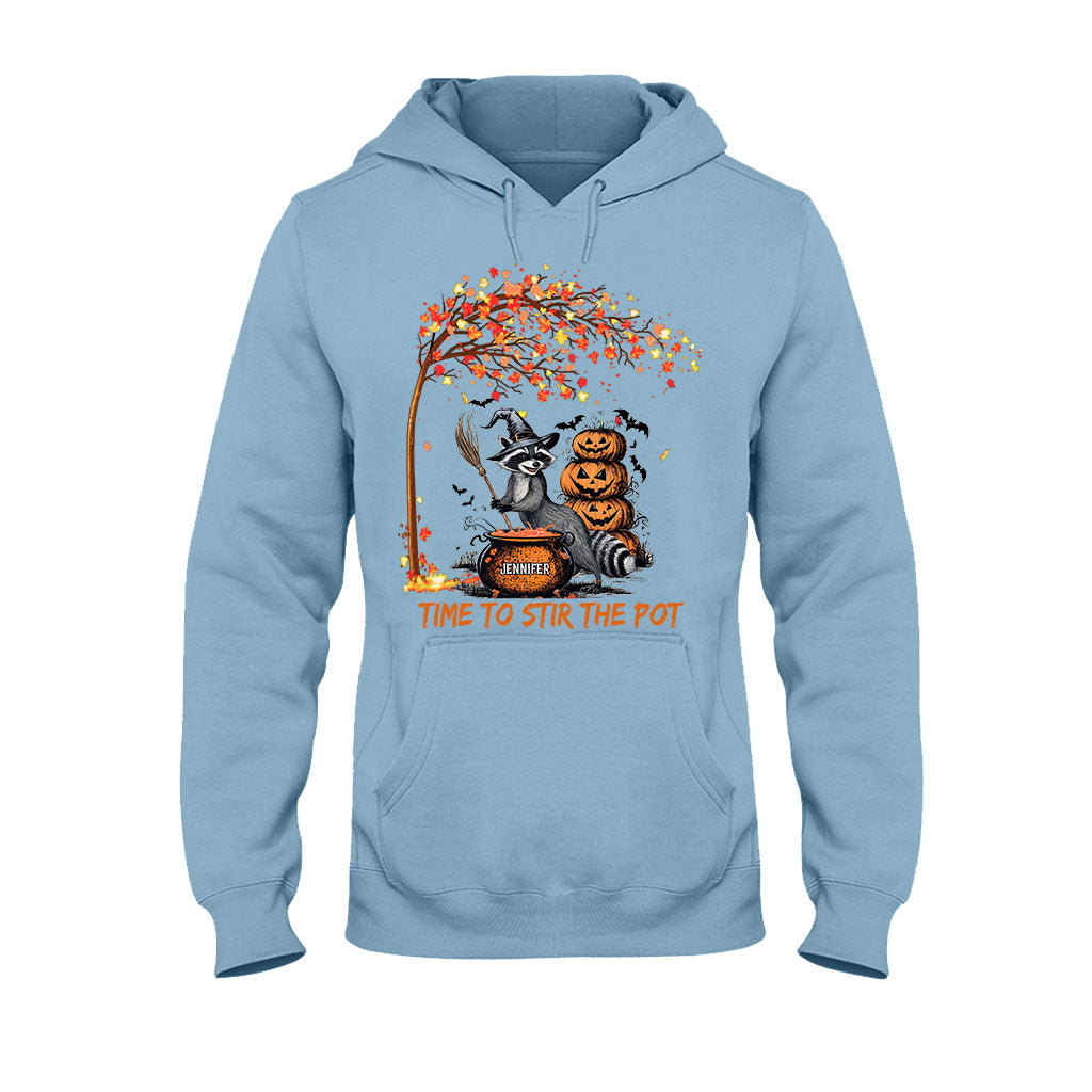 Time To Stir Witch Brew - Personalized Raccoon T-shirt And Hoodie