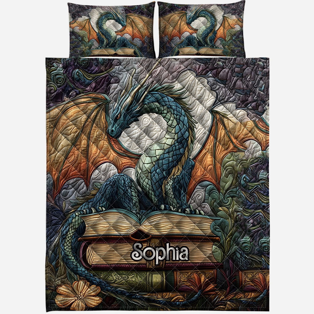 Twilight Guardian – Personalisiertes Drachen-Bettwäscheset