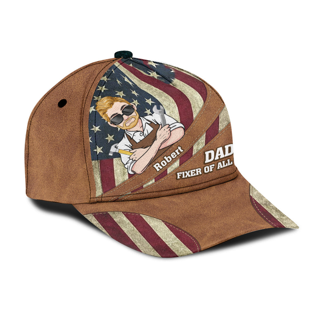 Fixer Of All Things - Personalized Father Classic Cap
