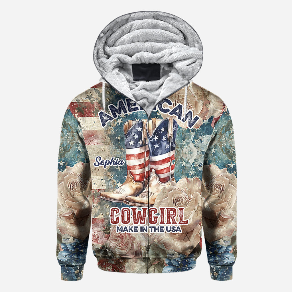 Amerikanisches Cowgirl – Personalisiertes Country-Girl-Shirt