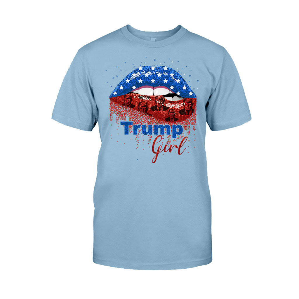 American Lips Trump Girl 2024 – T-Shirt und Hoodie