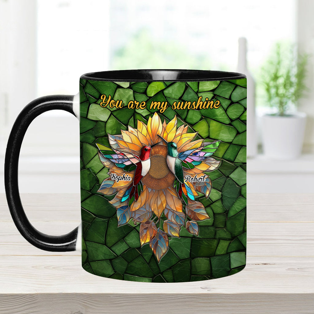 You Are My Sunshine - Personalized Couple Accent Mug
