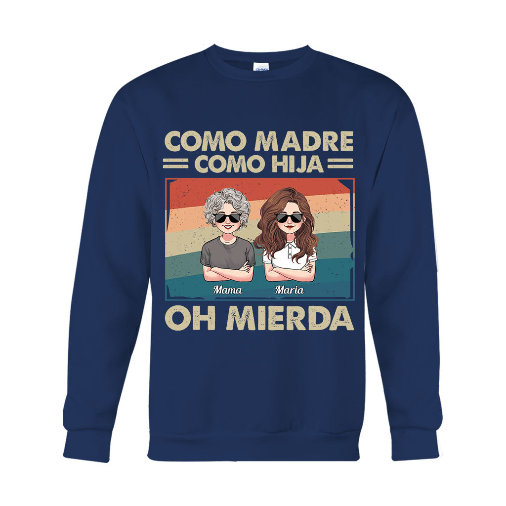 Como Madre Como Hija - Personalized Mother T-shirt And Hoodie