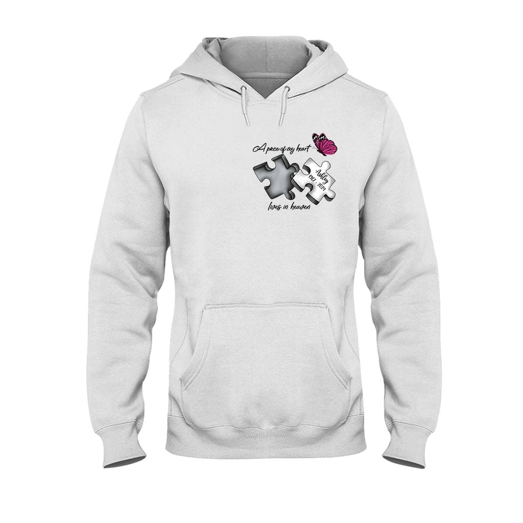 Always On My Mind Forever in My Heart - Personalized Memorial T-shirt And Hoodie