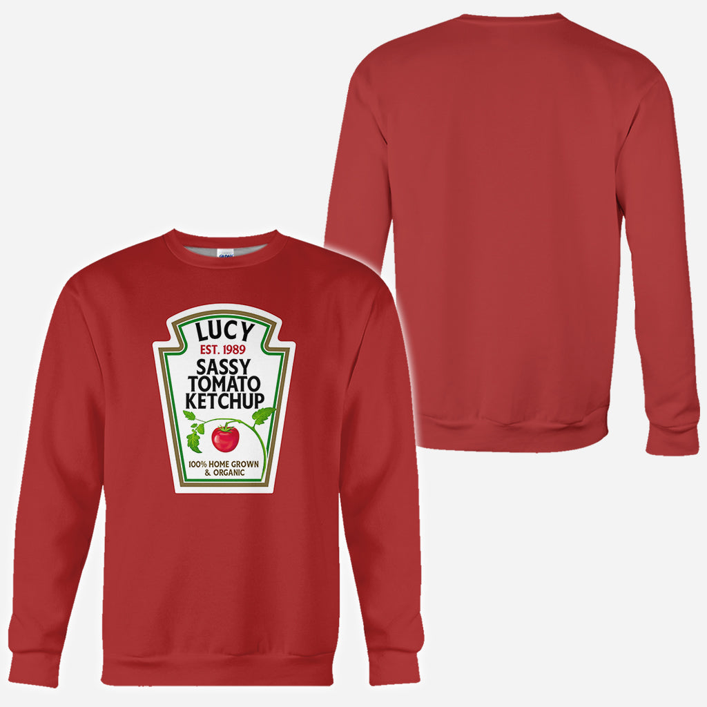 Sassy Ketchup Spicy Mustard Condiment Costume - Personalized Halloween All Over Shirt