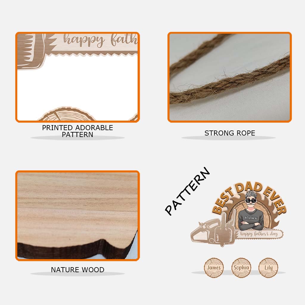 Best Dad Ever - Personalized Father Pallet Wood Sign