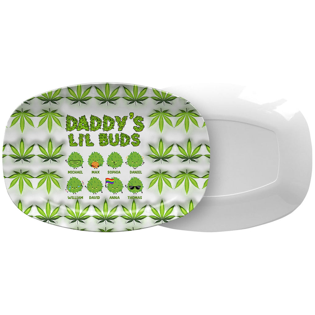Lil Buds Rolling - Personalized Weed Plate
