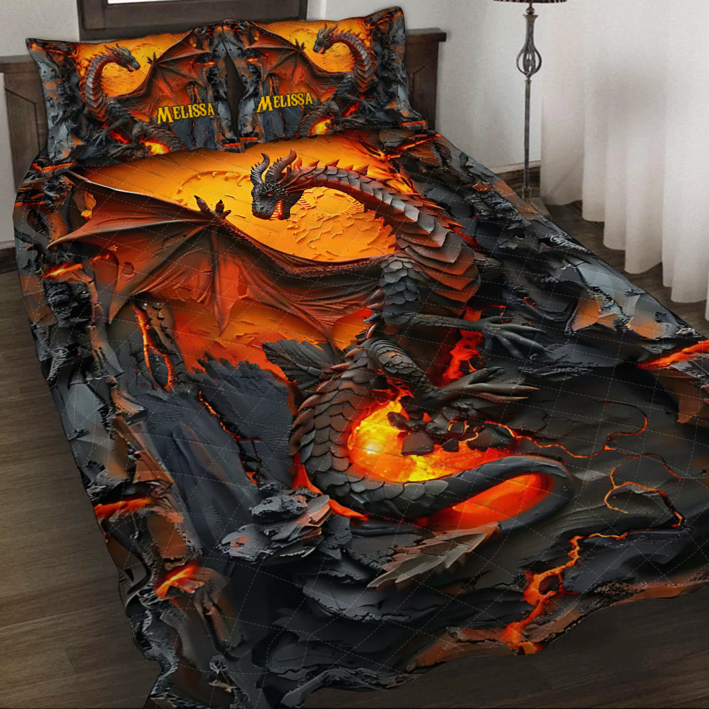 Liebe Drachen – Personalisiertes Drachen-Bettwäscheset