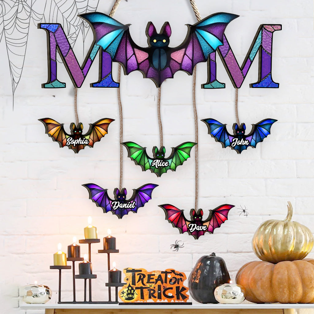 Halloween Bat Crew - Personalized Mother Pallet Wood Sign