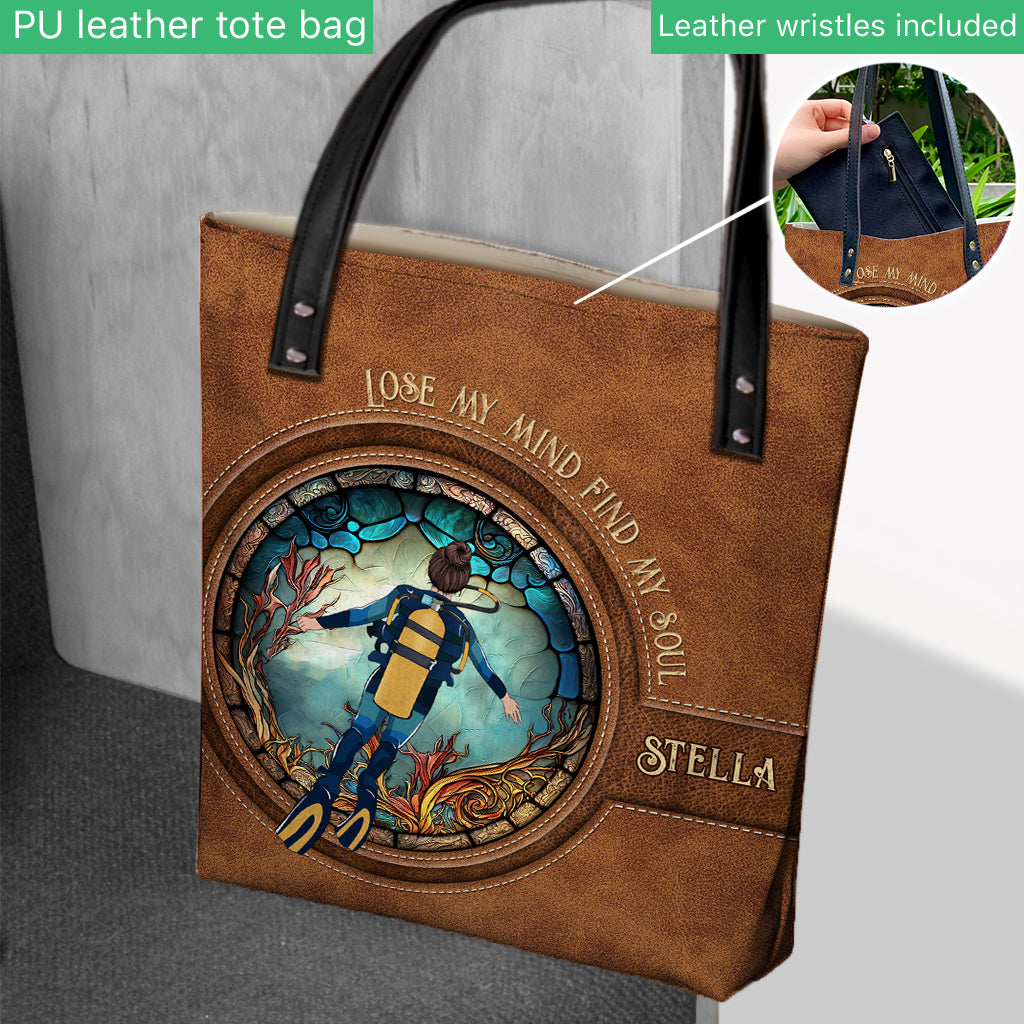 Into The Ocean I Go - Personalized Scuba Diving Tote Bag