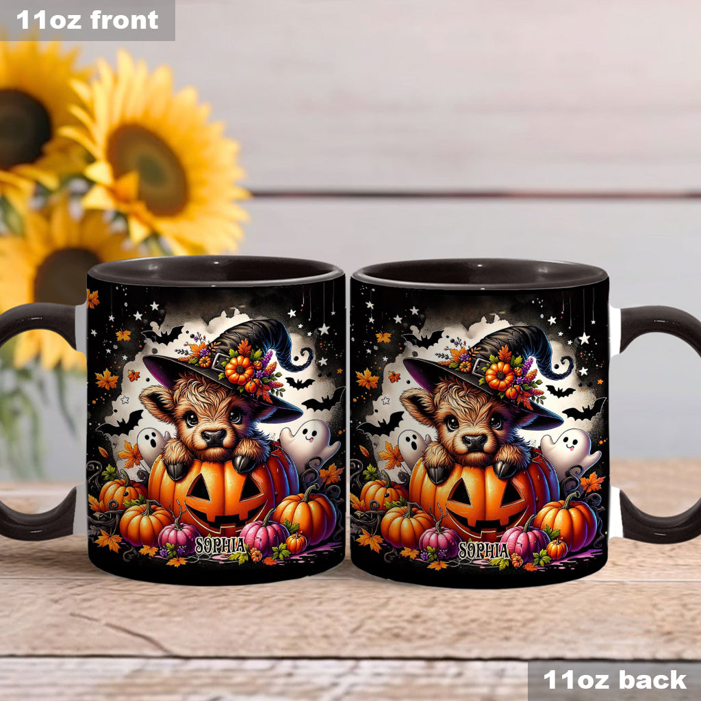 Spooky Little Baby Cow - Personalized Accent Mug