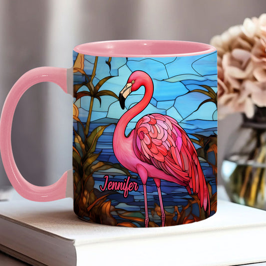 Mug personnalisé « J’adore les flamants roses »
