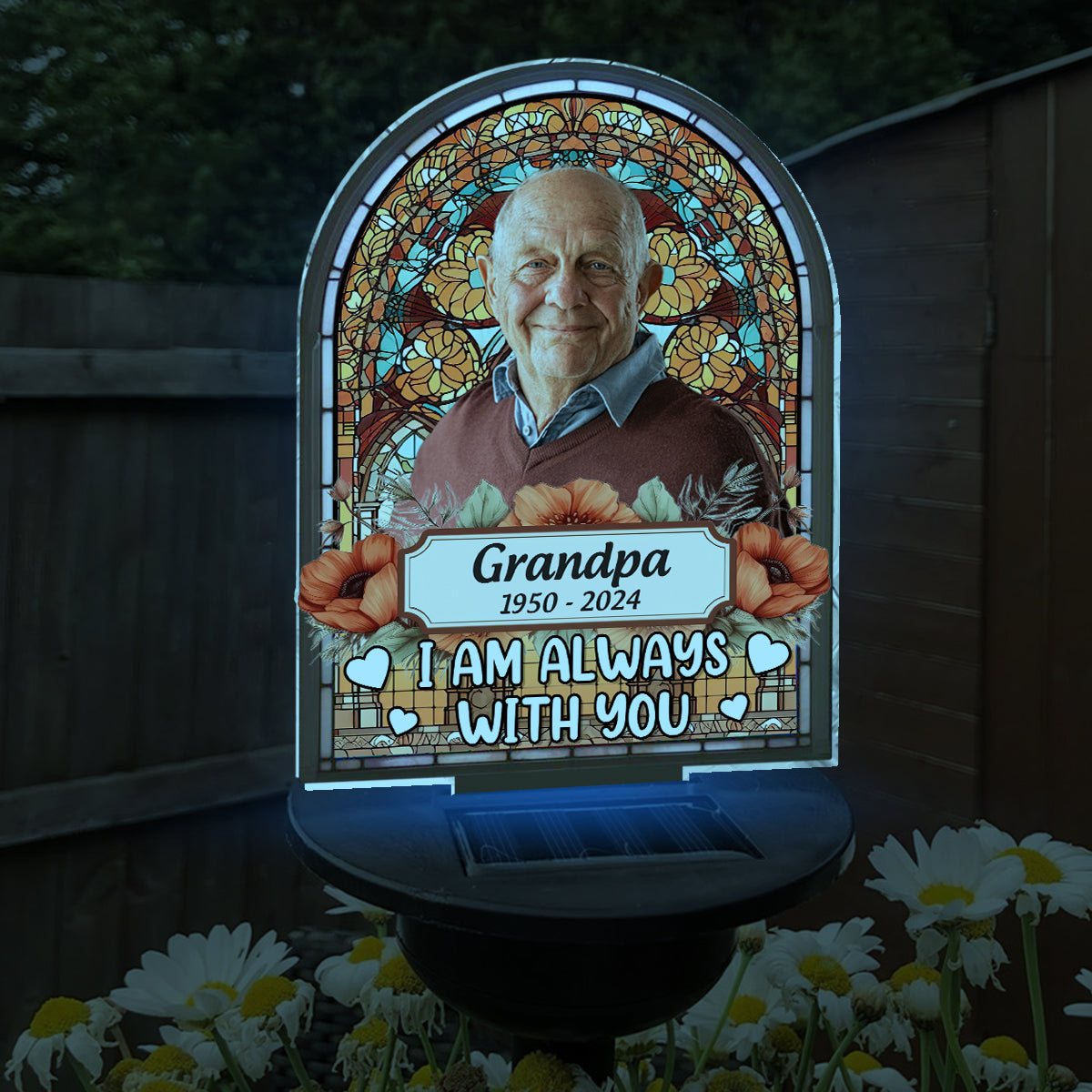I'm Always With You - Personalized Memorial Garden Solar Light