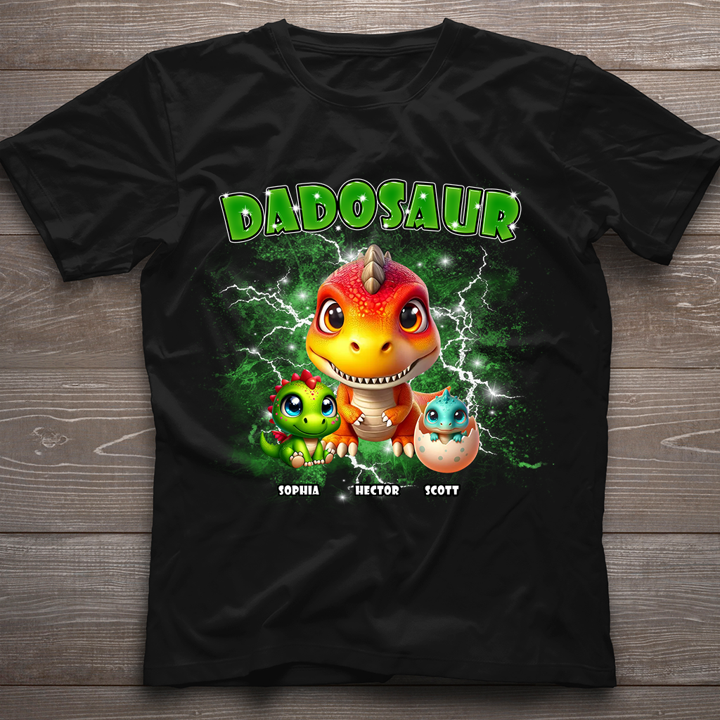 Dadosaur Thunder Bootleg - Personalized Father T-shirt And Hoodie