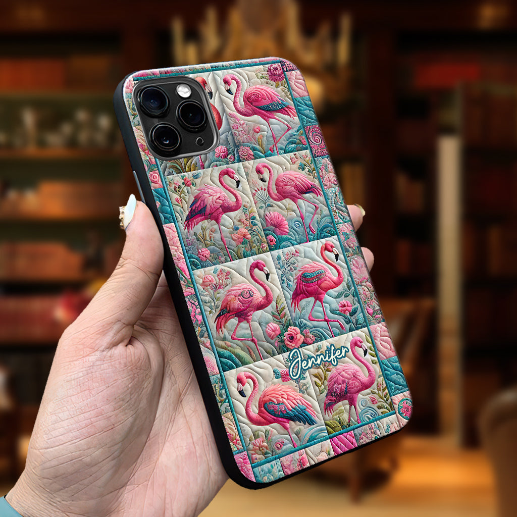 Vintage Flamingo - Personalized Flamingo Phone Case