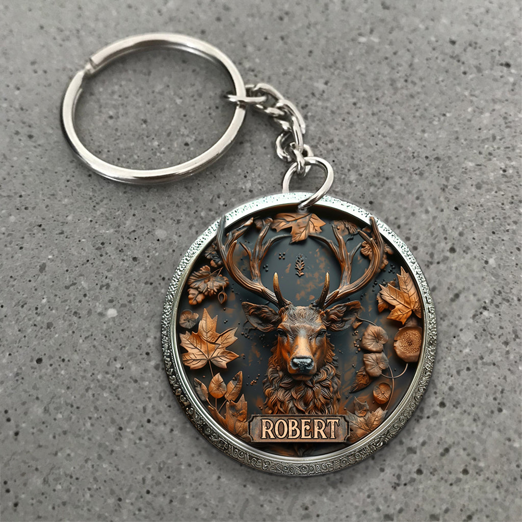 Magnifique cerf - Porte-clés de chasse personnalisé