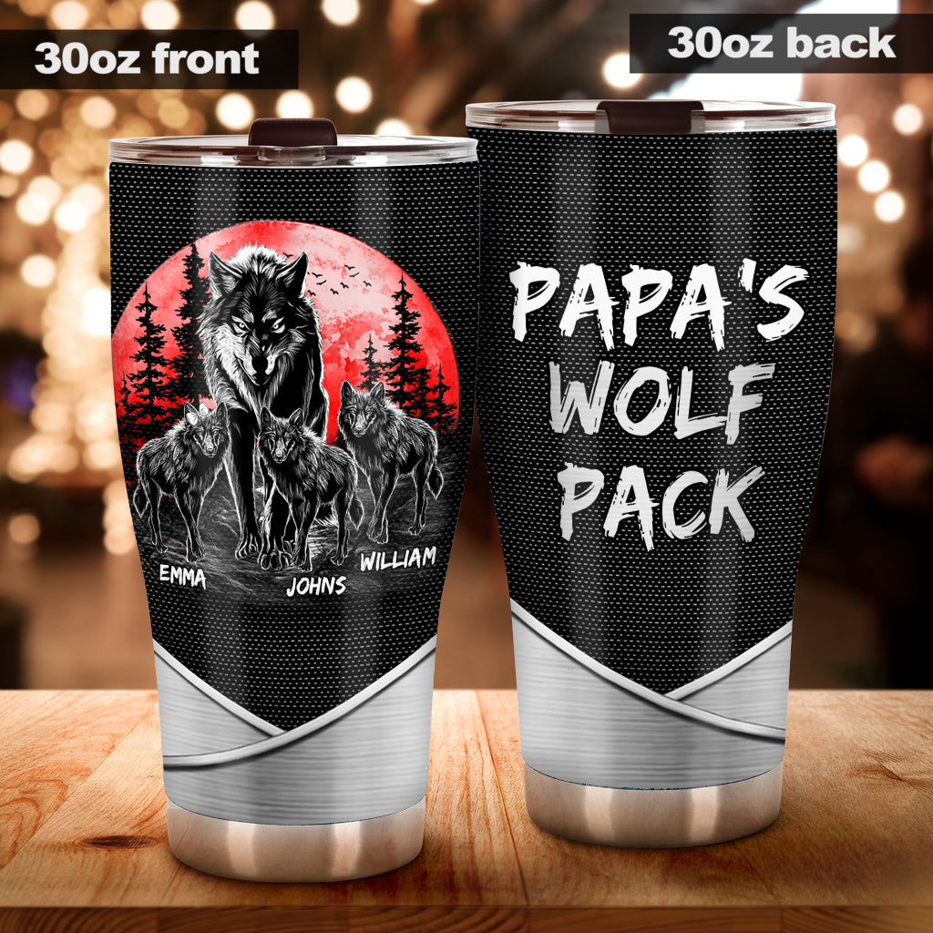 Papa Wolf - Personalized Father Tumbler