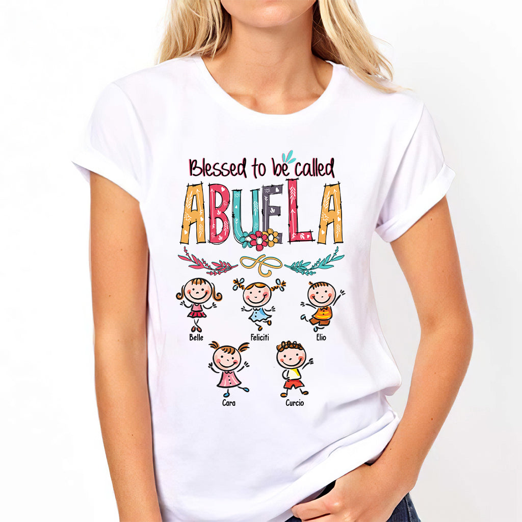 Dios Me Regaló Dos Títulos - Personalized Grandma T-shirt And Hoodie