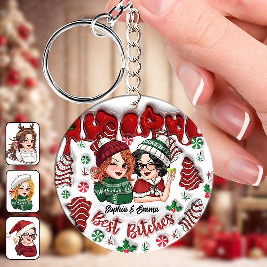 Best Bitches - Personalized Bestie Keychain