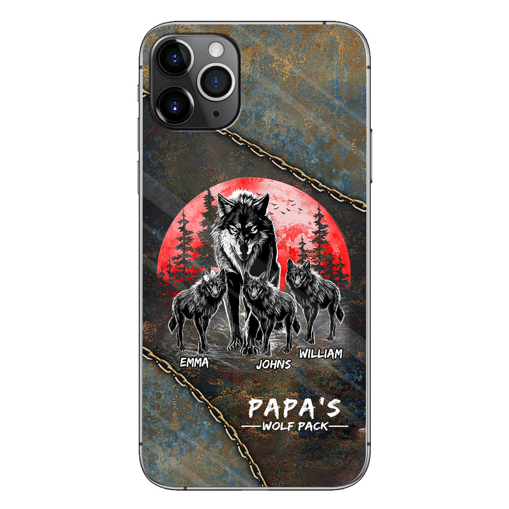 Papa Wolf Pack - Personalized Father Phone Case