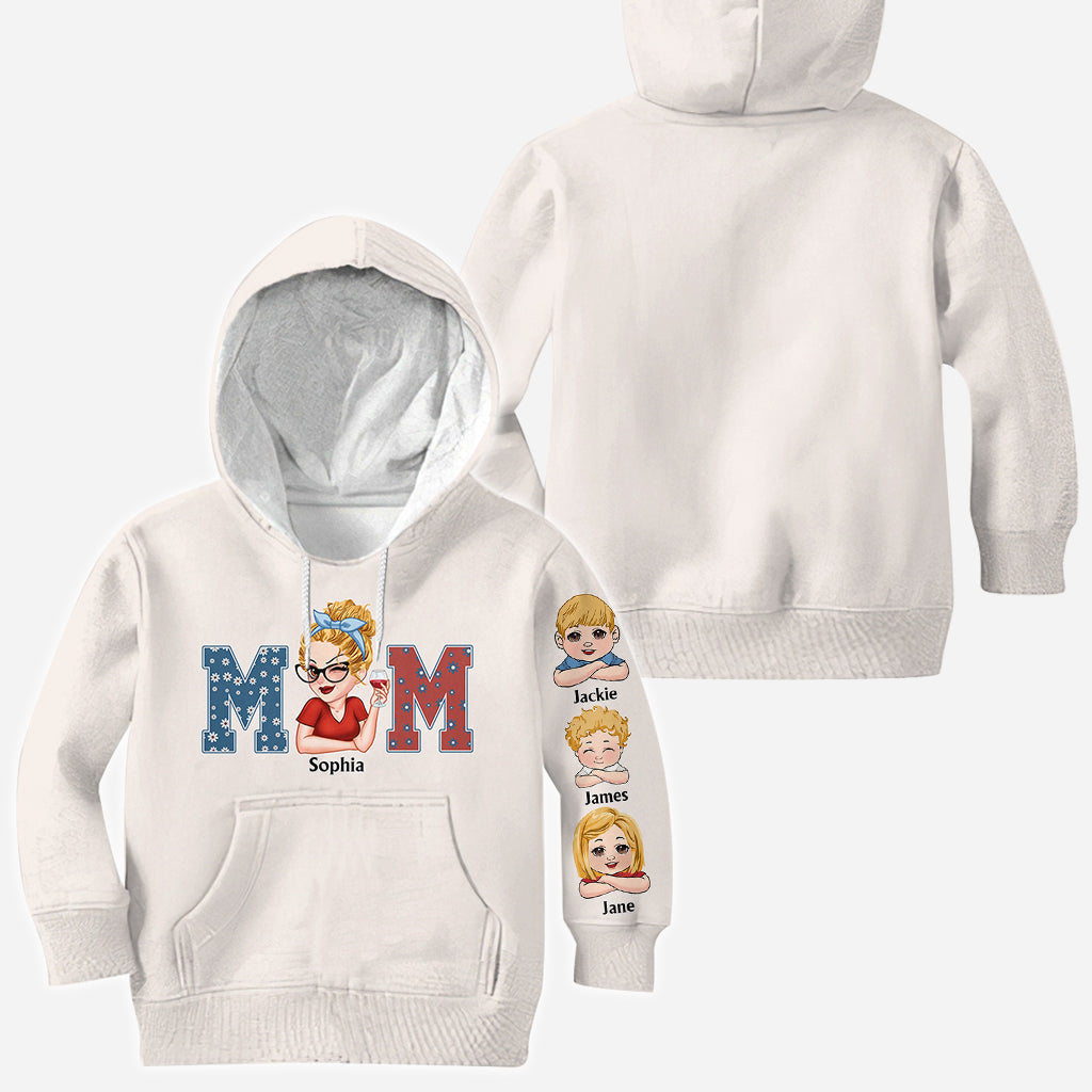 American Mama Any Title Vintage Retro Style - Personalized Mother All Over Shirt