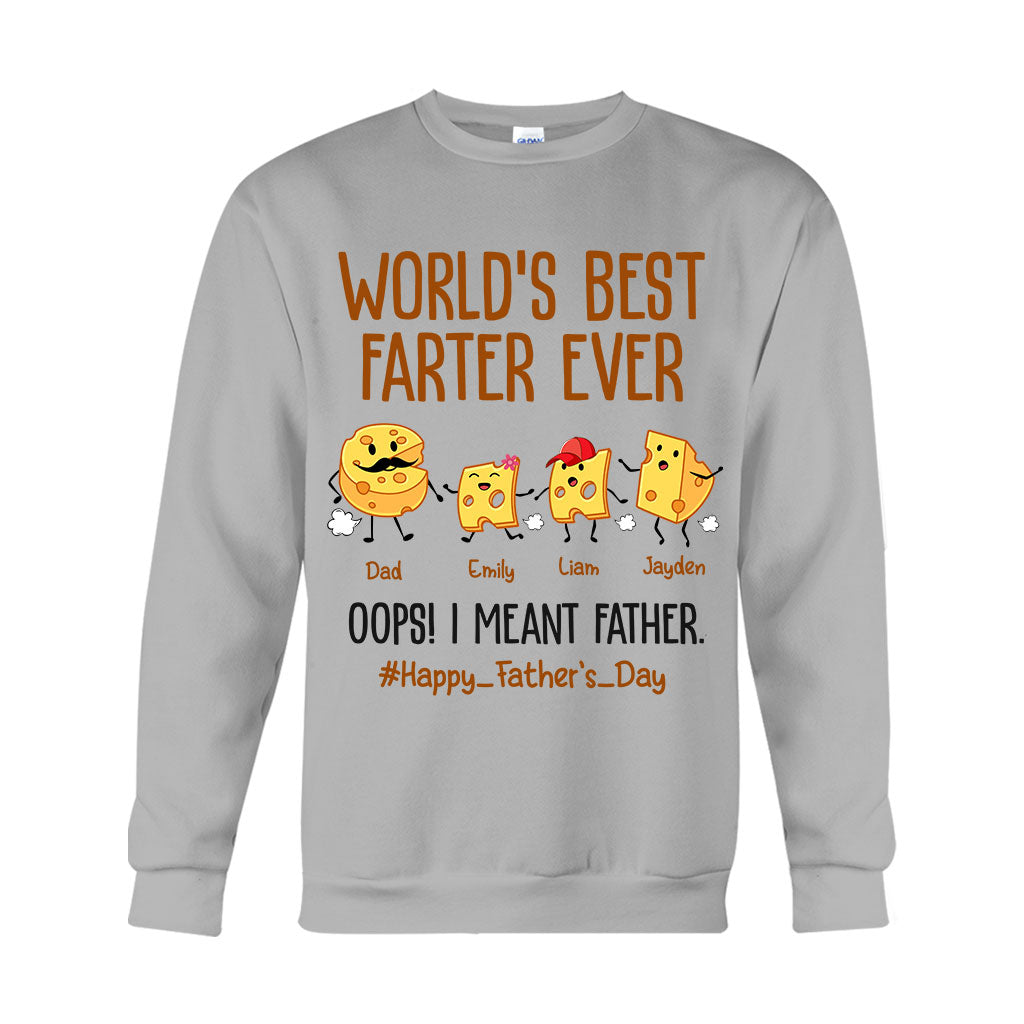 World's Best Farter Funny Cheese - Personalized Father T-shirt And Hoodie