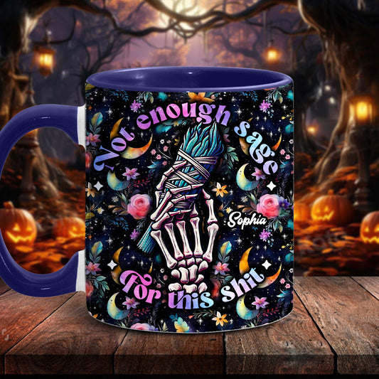 Not Enough Sage - Personalized Witch Accent Mug