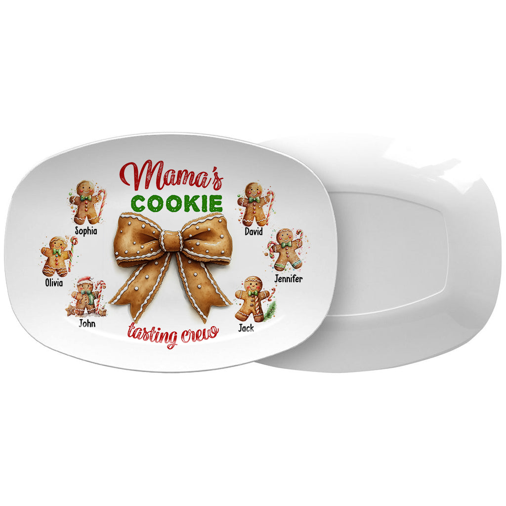 Grandma's Cookie Tasting Crew - Personalized Mother Plate
