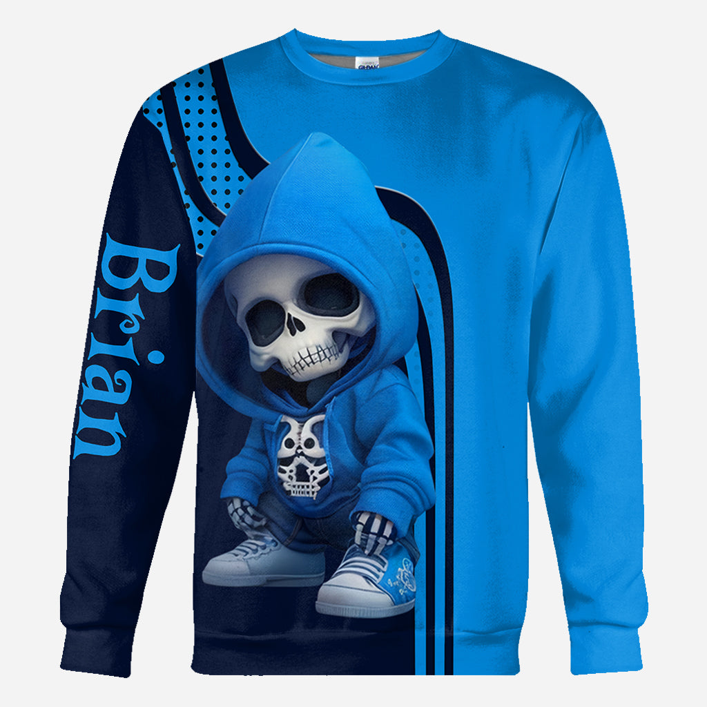 Stylish Skeleton - Personalized Skull All Over Shirt