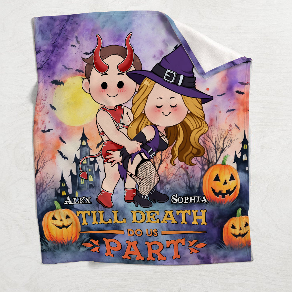 Till Death Do Us Part - Personalized Couple Blanket