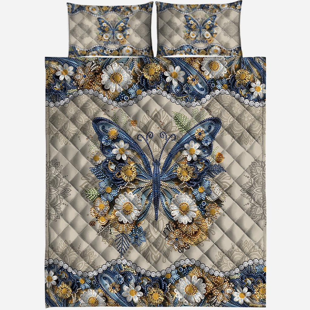 Magnifique papillon - Ensemble de courtepointe papillon personnalisé