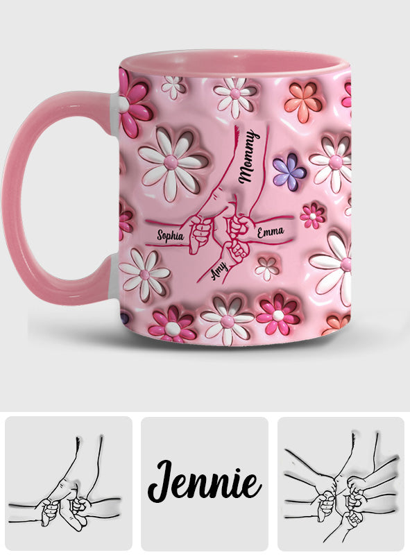 Holding Hands - Personalized Mother Accent Mug
